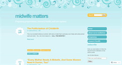 Desktop Screenshot of midwife-matters.com