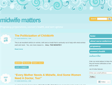 Tablet Screenshot of midwife-matters.com